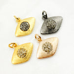 Load image into Gallery viewer, DC343. Diamond Sterling Silver Eye Pendant