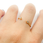 Load image into Gallery viewer, 14K Solid Gold Diamond Ring.