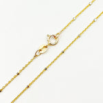 Load image into Gallery viewer, 14K Yellow Gold with White Gold Cubes Satellite Chain