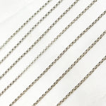 Load image into Gallery viewer, Oxidized Sterling Silver Rolo Chain