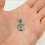 Load image into Gallery viewer, DC305. Diamond Sterling Silver Oval Cross Charm