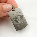 Load image into Gallery viewer, Buy Now Sterling Silver Rectangle Eye Pendant