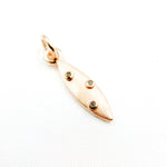 Load image into Gallery viewer, DC203. Diamond Sterling Silver Marquise Pendant