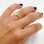 Load image into Gallery viewer, 14k Solid Diamond Heart Ring.
