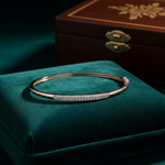Load image into Gallery viewer, BNH68681. 14K Solid Gold Diamond Bangle