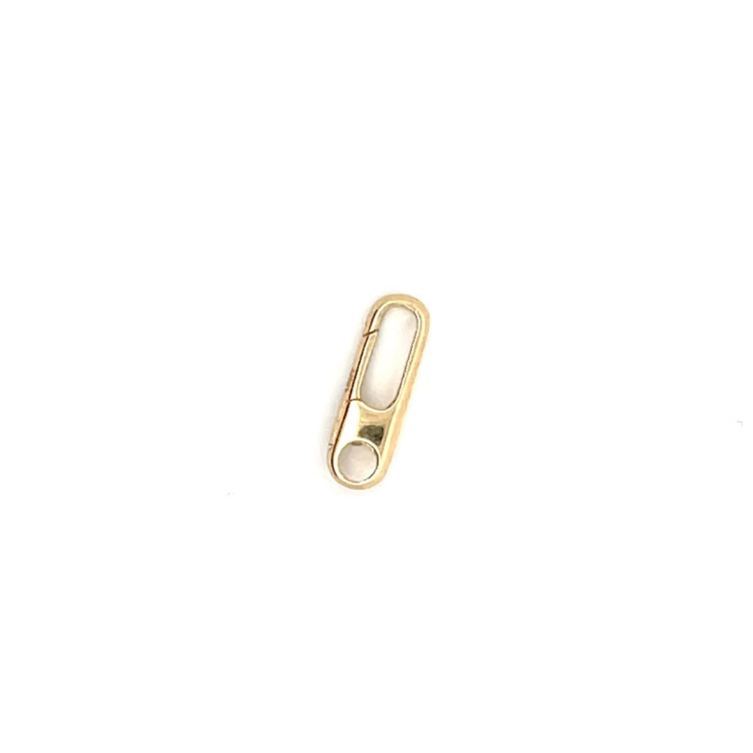 1356-14K. 14K Solid Gold Oval Clasp