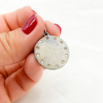 Load image into Gallery viewer, DP806. Diamond Sterling Silver Round Pendant