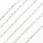 Load image into Gallery viewer, Silver Diamond Cut Marina Chain