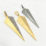 Load image into Gallery viewer, DP058. Diamond Sterling Silver Arrow Pendant
