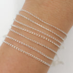 Load image into Gallery viewer, Shop Now  Silver Wheat Chains