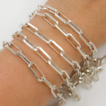 Load image into Gallery viewer, Y25SS. Sterling Silver Diamond Cut Paperclip Chain