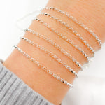 Load image into Gallery viewer, Sterling Silver Diamond Shape Link Chain