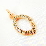 Load image into Gallery viewer, DC859. Diamond Sterling Silver Marquise Shape Charm