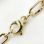Load image into Gallery viewer, Gold Hollow Smooth and Flat Paperclip Bracelet