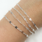 Load image into Gallery viewer, Z105SS.  Sterling Silver Flat Marina Link Chain