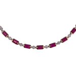 Load image into Gallery viewer, CN97254RU5X3. 14K Solid Gold Diamond & Ruby Necklace