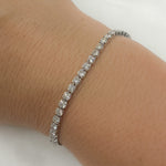 Load image into Gallery viewer, BTT65202. 14k Solid Gold Diamond Tennis Bracelet