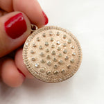 Load image into Gallery viewer, DP406. Diamond Sterling Silver Round Pendant