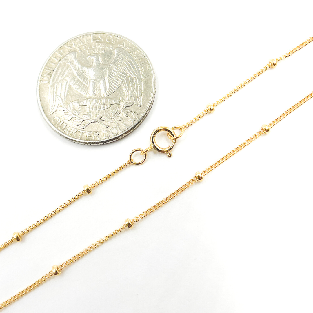 14K Gold Filled Satellite Necklace. 444Necklace