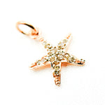 Load image into Gallery viewer, Diamond Sterling Silver Starfish Charm