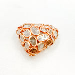 Load image into Gallery viewer, DC810. Diamond & Sterling Silver Triangle Bead