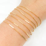 Load image into Gallery viewer, Shop Now 14K Gold-Filled Cable and Bars Chain