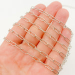 Load image into Gallery viewer, Sterling Silver Round Paperclip Necklace