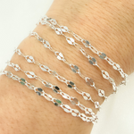 Load image into Gallery viewer, Z95SS. Sterling Silver Flat Marina Link Chain