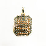 Load image into Gallery viewer, DP157. Diamond Sterling Silver Rectangle Pendant
