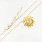 Load image into Gallery viewer, NFB71501. 14K Solid Gold Diamond Round Heart Necklace