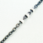Load image into Gallery viewer, Black Rhodium 925 Sterling Silver Satellite 3 Cubes Chains