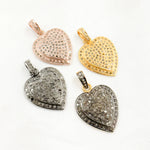 Load image into Gallery viewer, Diamond Sterling Silver Heart Pendant