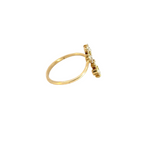 Load image into Gallery viewer, 14k Solid Gold Diamond Flower Ring.
