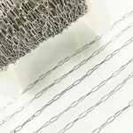 Load image into Gallery viewer, Buy Oxidized Sterling Silver Hammered Paperclip Chain