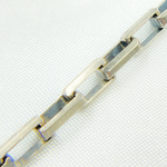 Load image into Gallery viewer, Oxidized Sterling Silver Diamond Cut Box Chain