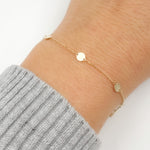 Load image into Gallery viewer, Buy Now 14K Solid Gold Disc Necklace, Bracelet, and Anklet