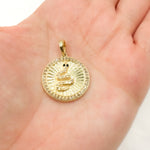 Load image into Gallery viewer, Diamond Sterling Silver Round Snake Pendant with Gemstone