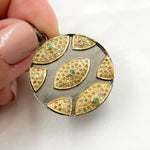 Load image into Gallery viewer, Buy Now Sterling Silver Round Eye Pendant with Gemstone