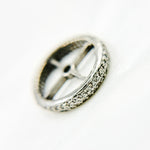 Load image into Gallery viewer, DC737. Diamond & Sterling Silver Spacer Bead