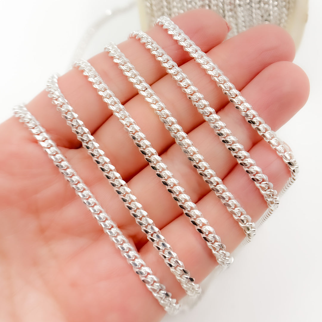 Buy Now Silver Flat Curb Chain