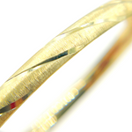 Load image into Gallery viewer, Bangle19. 14K Solid Gold Matte Textured Bangle