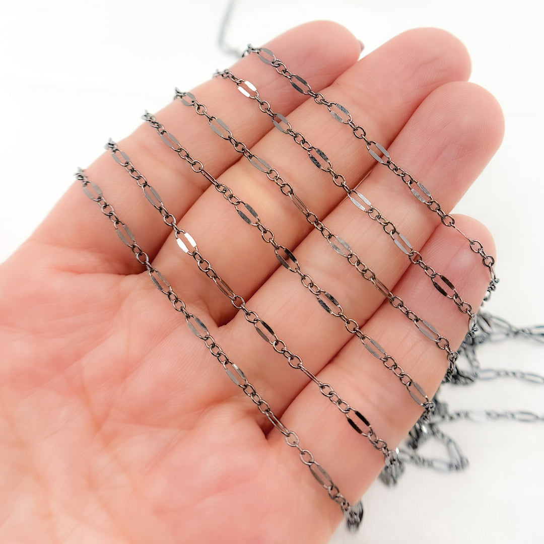 Buy Now Rhodium Sterling Silver Flat Marina Chains