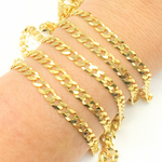 Load image into Gallery viewer, Y94GP. Gold Plated Sterling Silver Ultra Flat Curb Chain