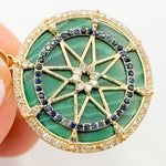 Load image into Gallery viewer, KG164. 14K Gold Round Star Pendant
