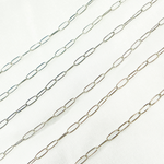 Load image into Gallery viewer, Sterling Silver Hammered Paperclip Chain