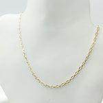 Load image into Gallery viewer, Solid Yellow Gold Diamond Cut Paperclip Necklace.