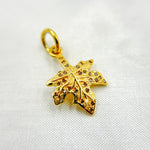 Load image into Gallery viewer, DC457. Diamond Sterling Silver Leaf Charm