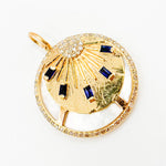 Load image into Gallery viewer, Gold Sun Pendants