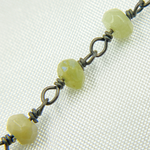 Load image into Gallery viewer, Coated Cats Eye Oxidized Wire Chain. CAT1