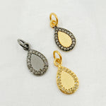 Load image into Gallery viewer, DC212. Diamond Sterling Silver Drop Charm